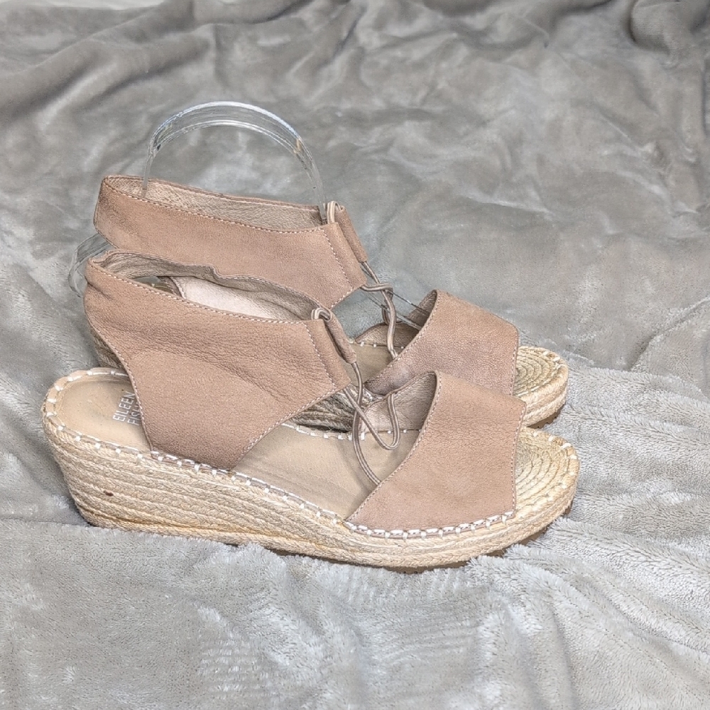Eileen Fisher Brown Espadrilles with Comfort and Style Size 10 - Picture 5 of 13
